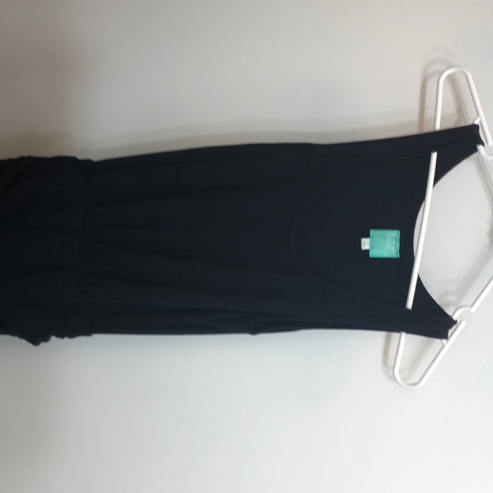Full length place maxi dress. Rouched mis section